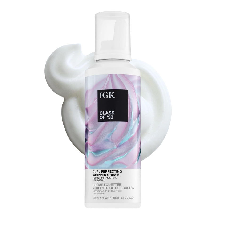 IGK jar front view showing product for defined curls