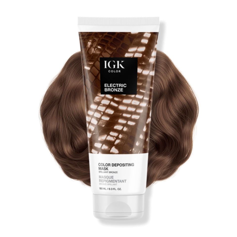 IGK Electric Bronze front packaging showing product and branding for easy identification