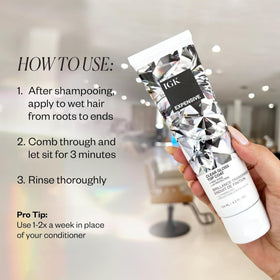 IGK gloss treatment texture dollop demonstrating lightweight shine