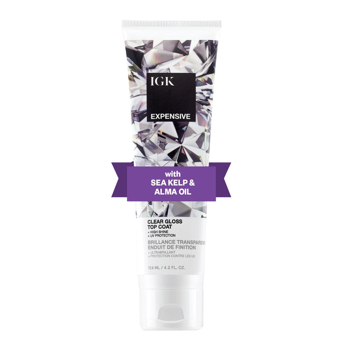 IGK Expensive front packaging showing bottle and label for easy identification and appeal