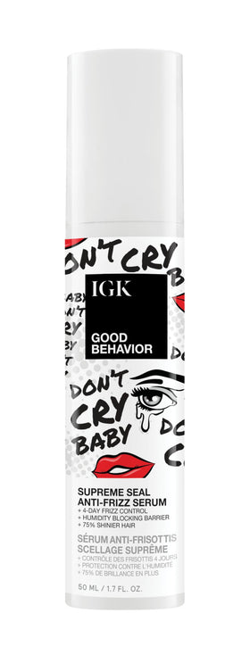 IGK front packaging showing product and benefit of high shine