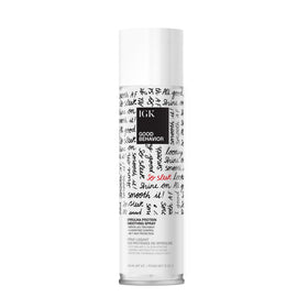 IGK Good Behavior front packaging showing bottle and label, polished look benefit