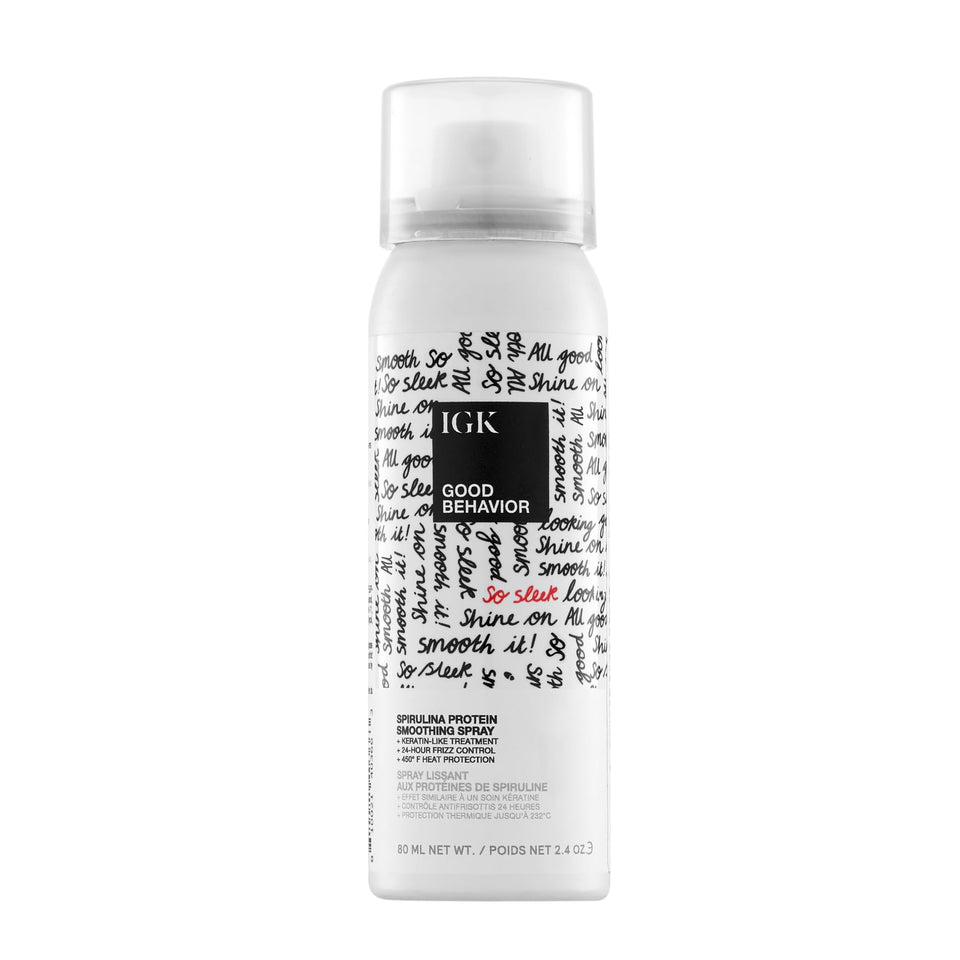 IGK front packaging travel bottle showing product name and size benefits