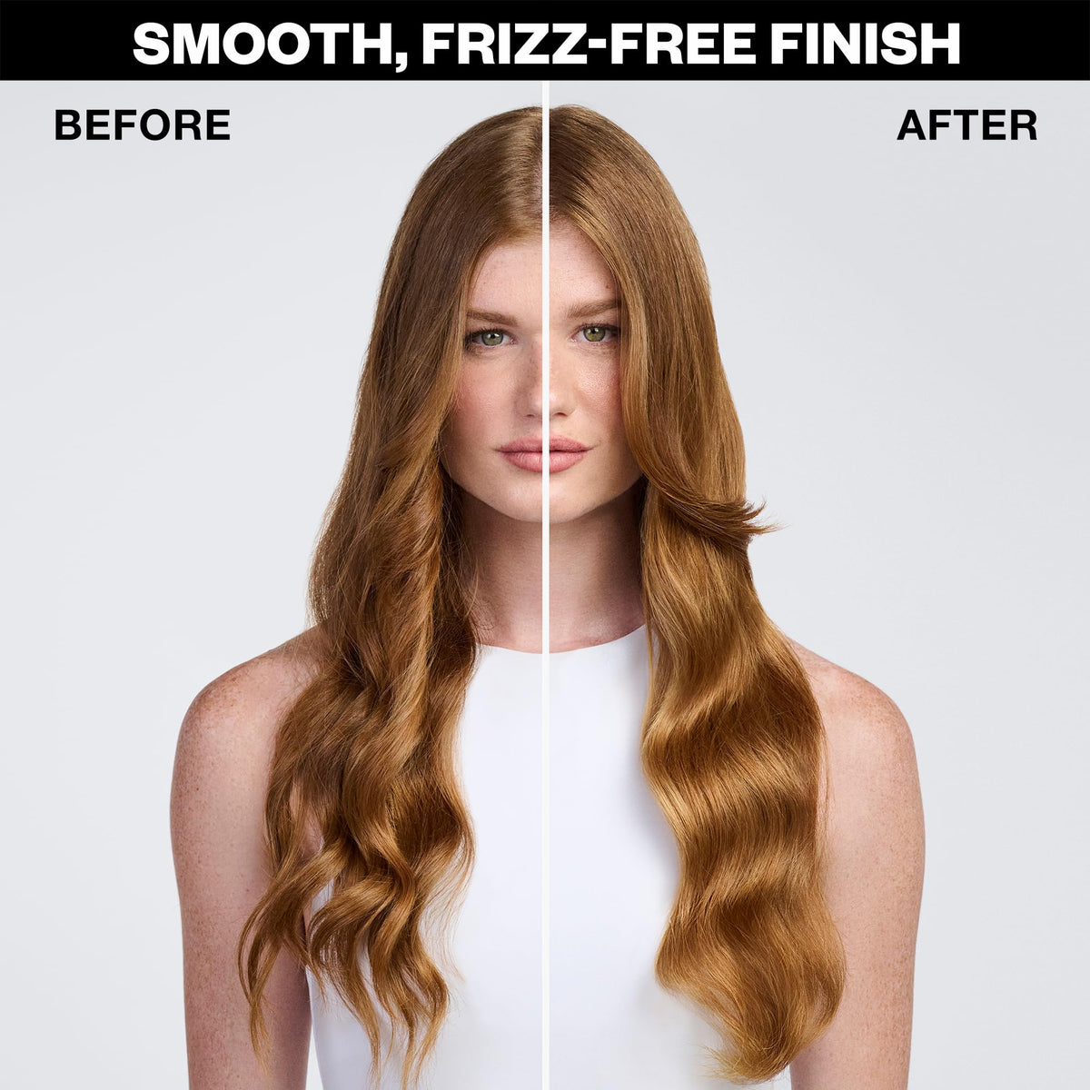IGK Good Behavior applied on hair in hand showing smooth texture and frizz control