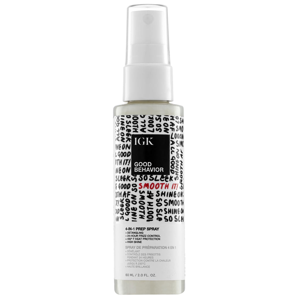 IGK front packaging travel-size bottle showing brand and label benefits
