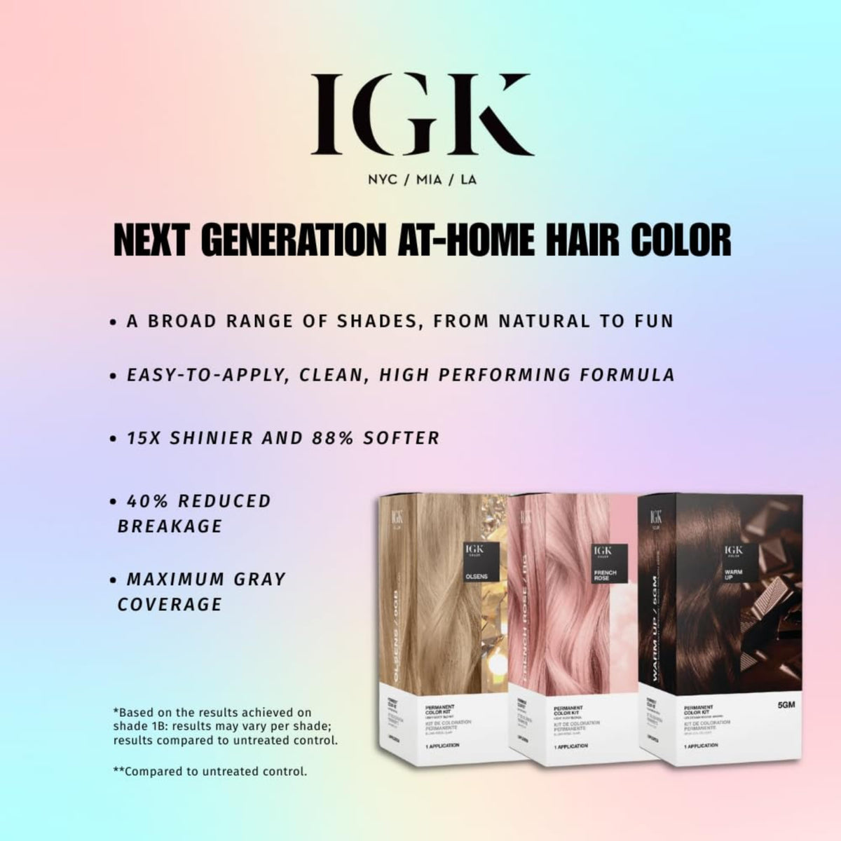 IGK ingredient callout with squalane orchid bamboo highlighting conditioning and strengthening benefits