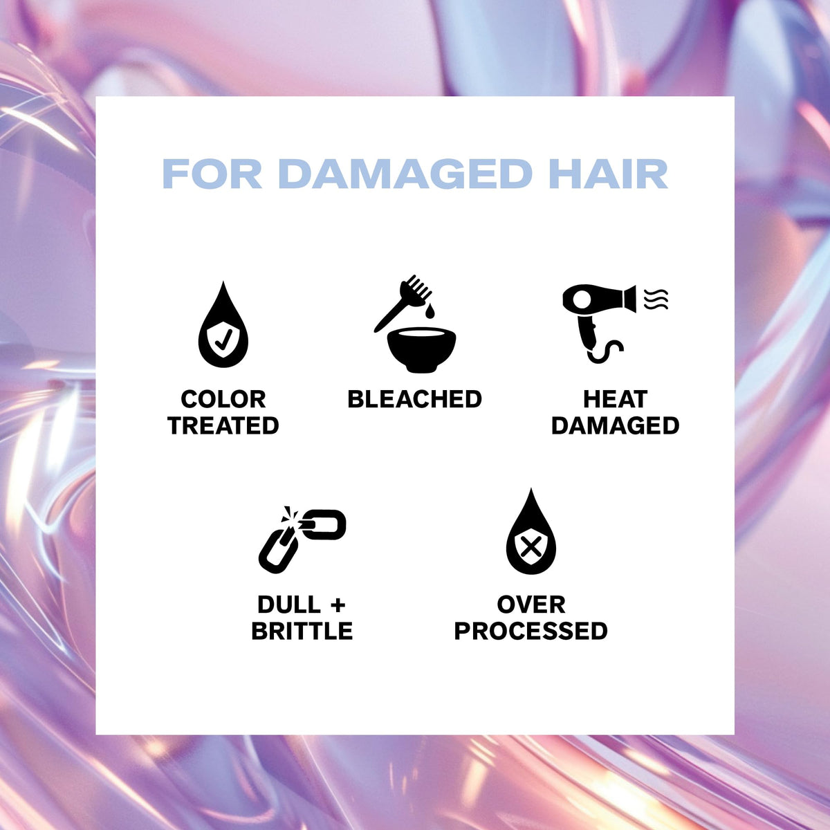 IGK label close-up highlighting Lift + Seal technology and clean ingredients