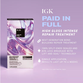 IGK open tube and bottle ready to mix for powerful repair
