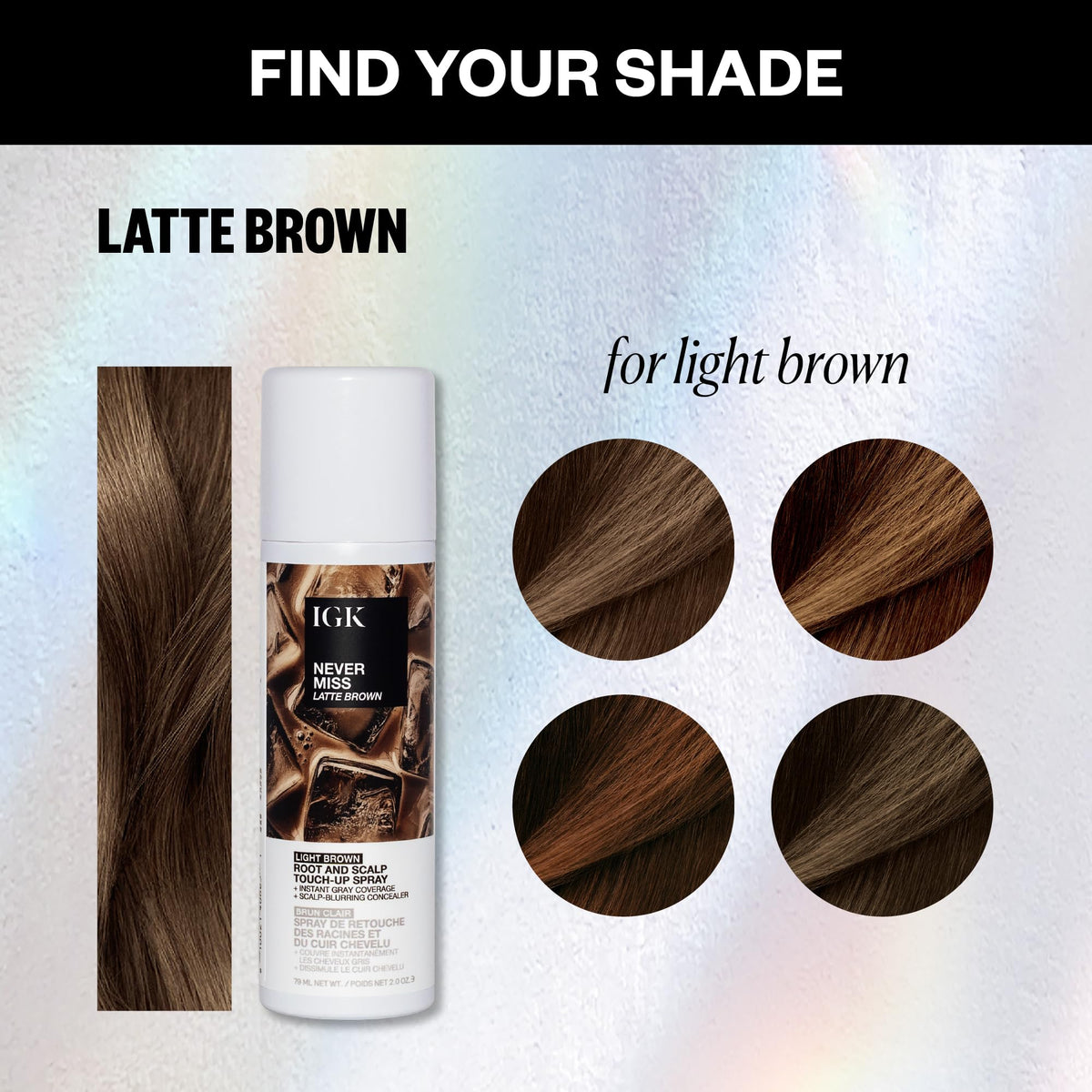 IGK mist texture on hair demonstrating even coverage for natural finish benefit