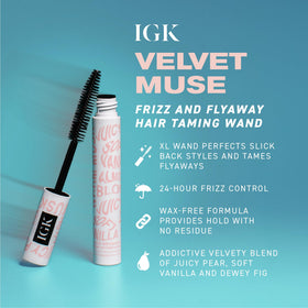 IGK Velvet Muse close-up of XL dense bristles for maximum smoothing control