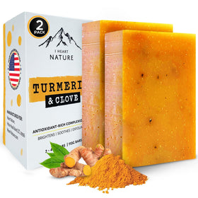 iHeart Nature bar front packaging showing turmeric benefits