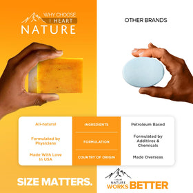 iHeart Nature ingredients display emphasizing natural sourcing