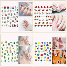 IHUKEIT stickers applied on nails demonstrating quick at-home styling benefit