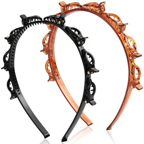 IJPDDRXYN front view of headband pair showing colors and compact packaging for easy storage