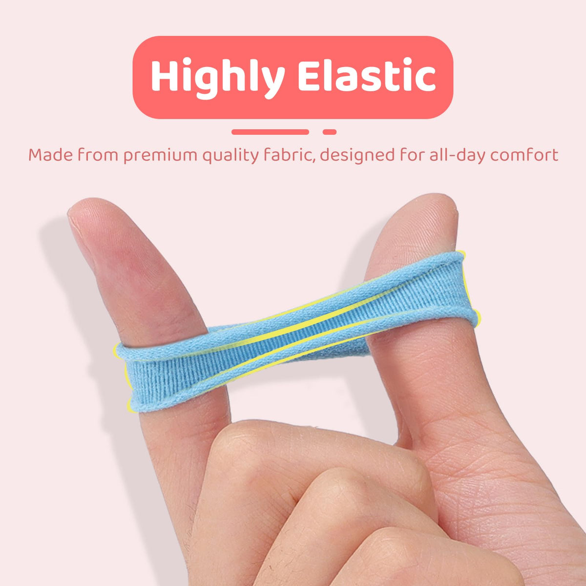 IKOCO close-up of soft cotton texture highlighting gentle, stretchable comfort