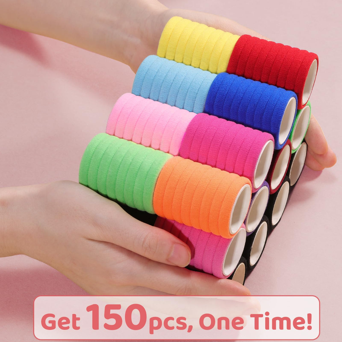 IKOCO spread of 15 vibrant hair tie colors to match outfits and occasions