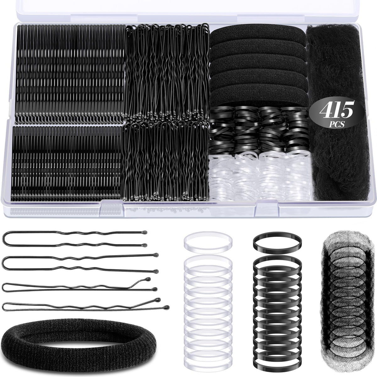 IKOCO front packaging showing organized hair pin kit and compact box for travel