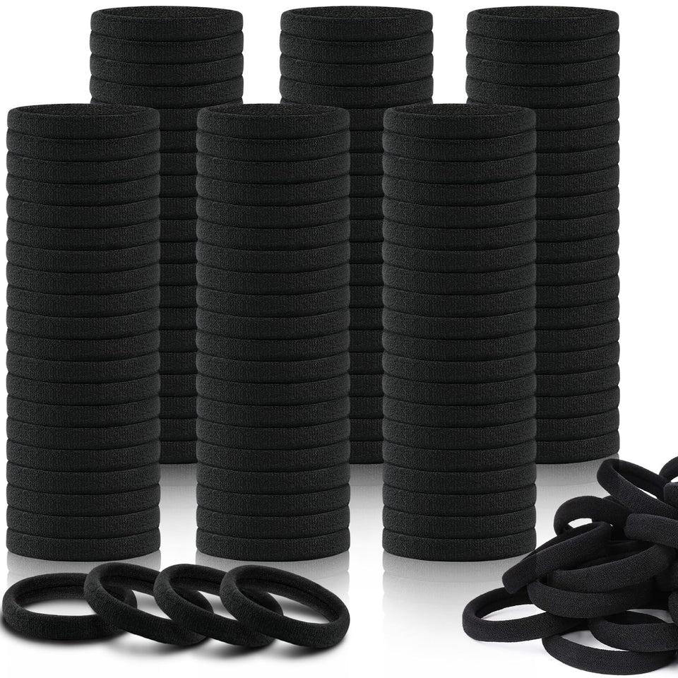 IKOCO front packaging of 150 black hair ties showing value pack benefit