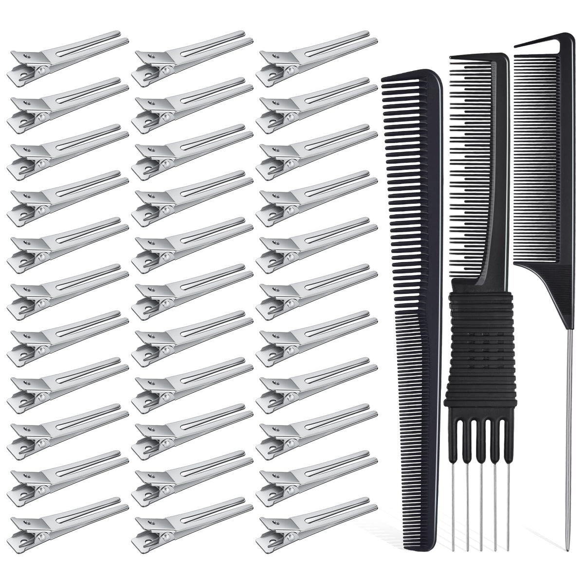 IKOCO front view of clips and combs showing full kit and convenience
