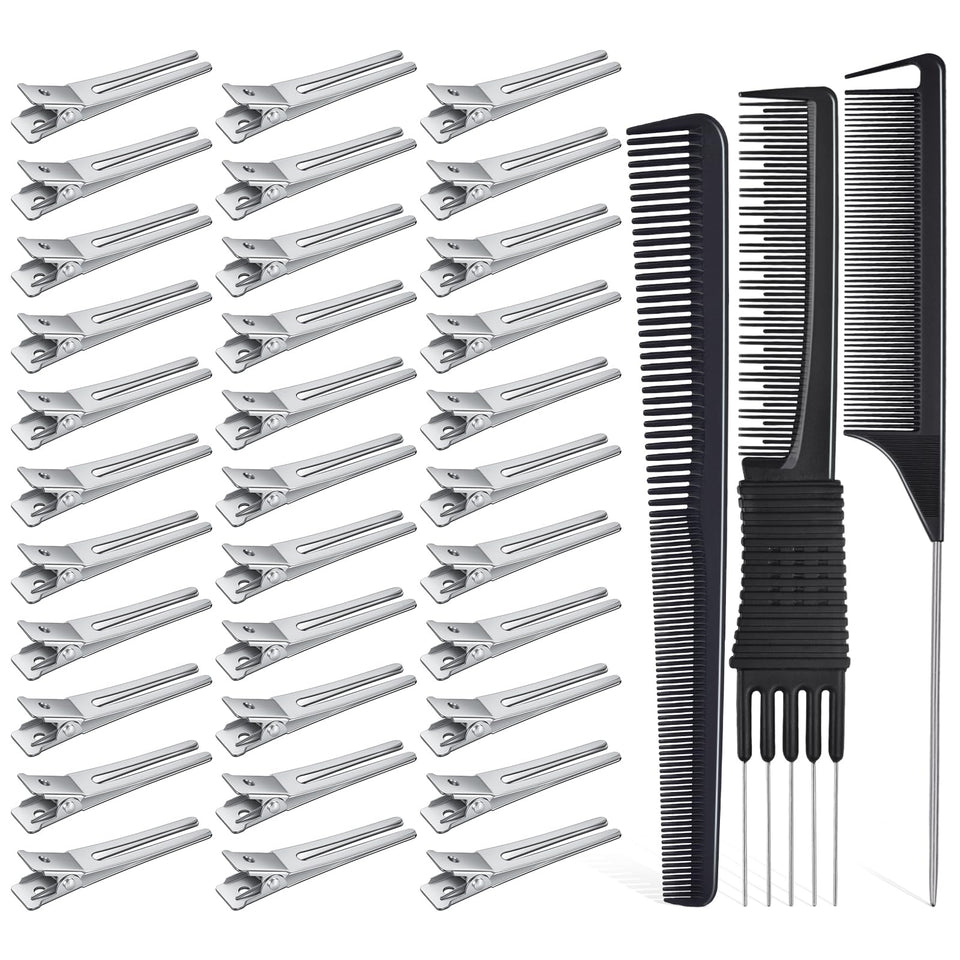 IKOCO front view of clips and combs showing full kit and convenience