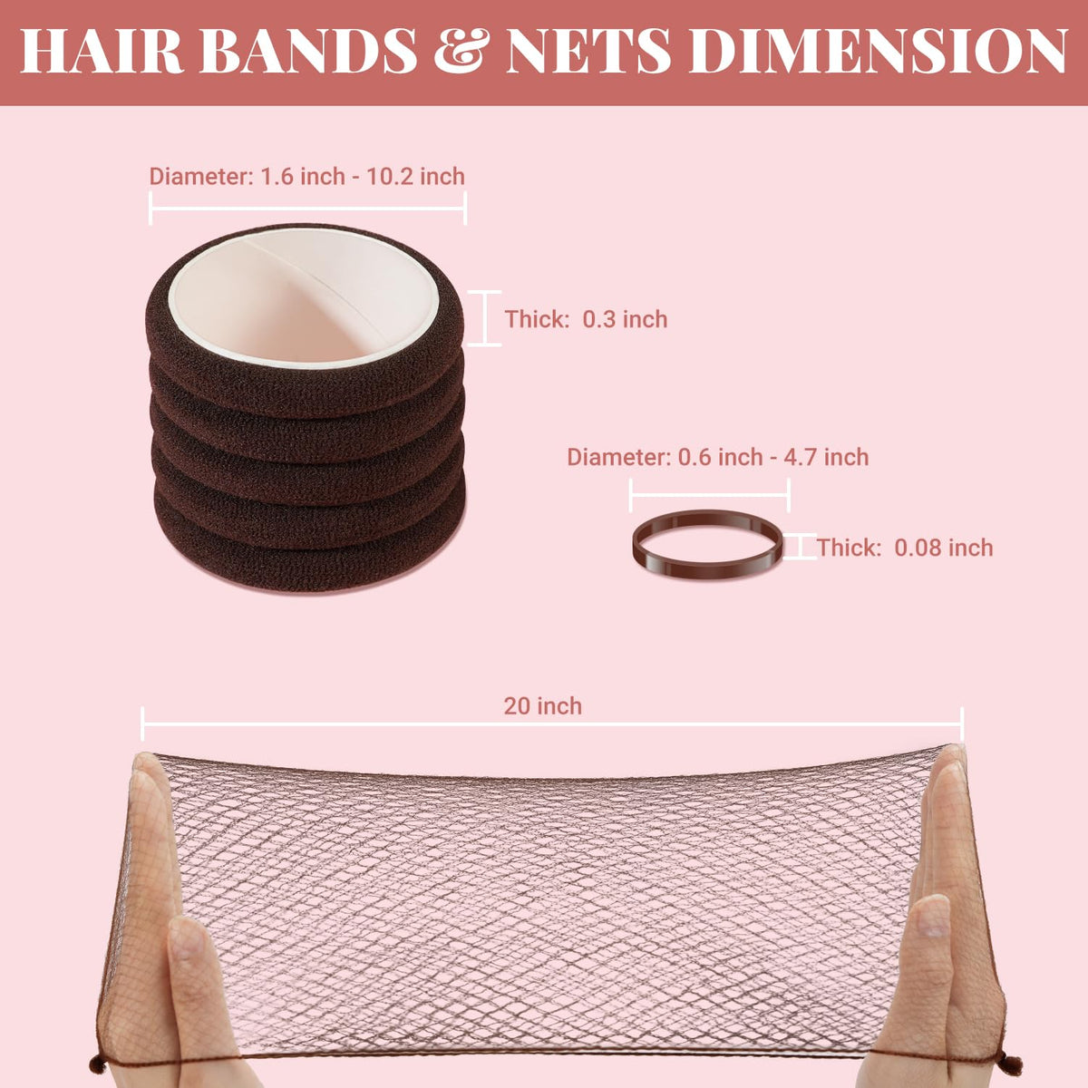 IKOCO hair nets securing a bun for discreet professional hold