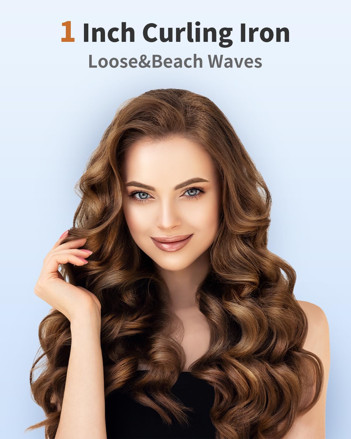 IKV close-up of tourmaline ceramic barrel highlighting smooth, frizz-reducing surface