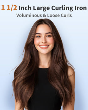 IKV long barrel close-up demonstrating extra-length for faster long-hair curling