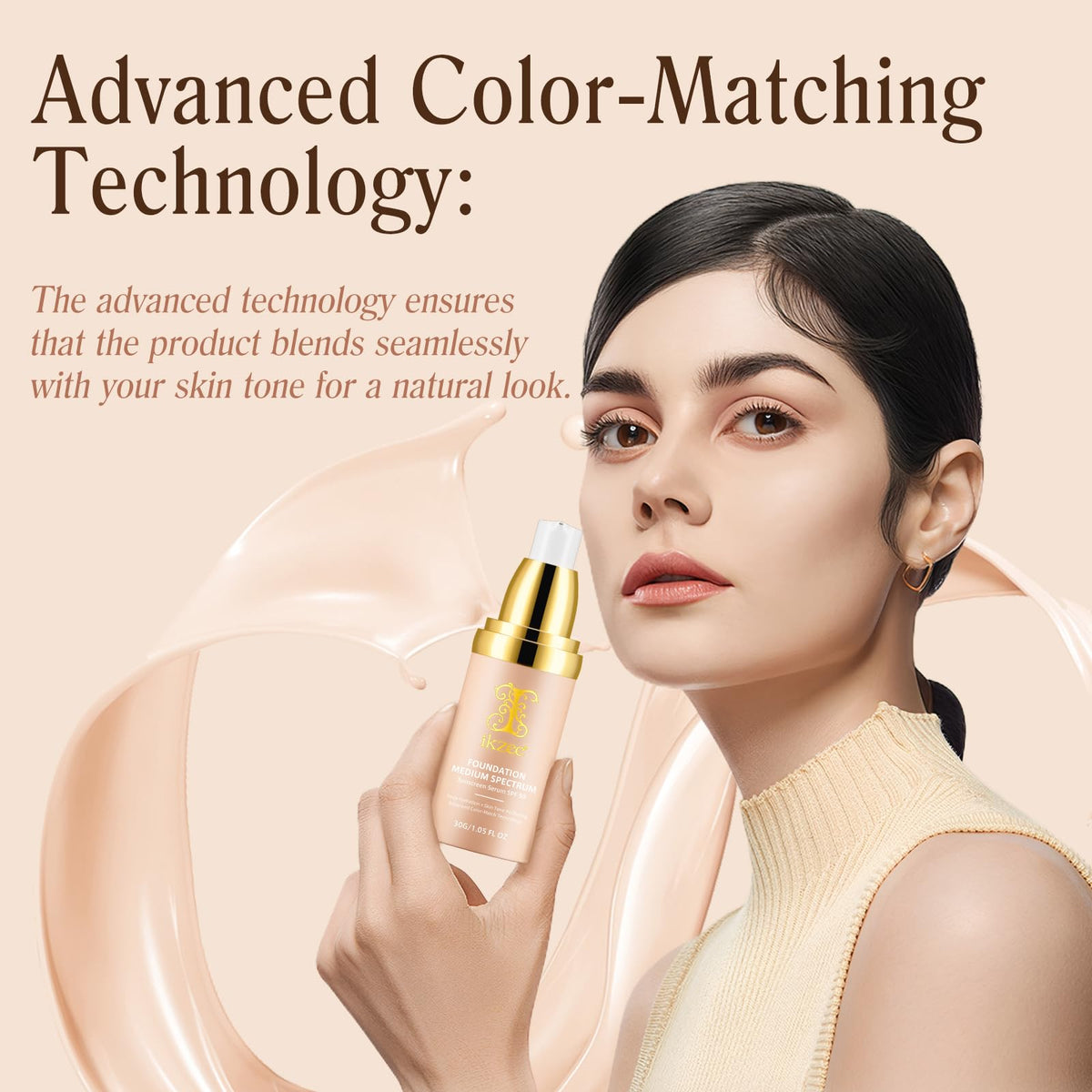 IKZEE texture swiped on arm showing blendable, hydrating finish