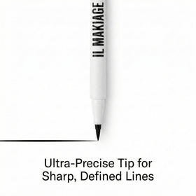 Il Makiage close-up of superfine tip showing precision for crisp lines and controlled application