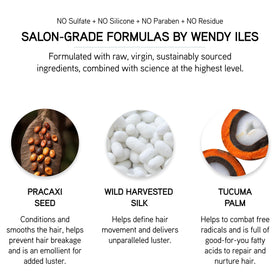 ILES FORMULA before and after hair transformation showing repair and shine