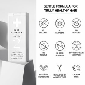ILES FORMULA ingredient label close-up showing salon-grade formula transparency