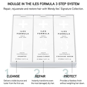 ILES FORMULA 200ml bottle next to hand for size and travel-friendly scale