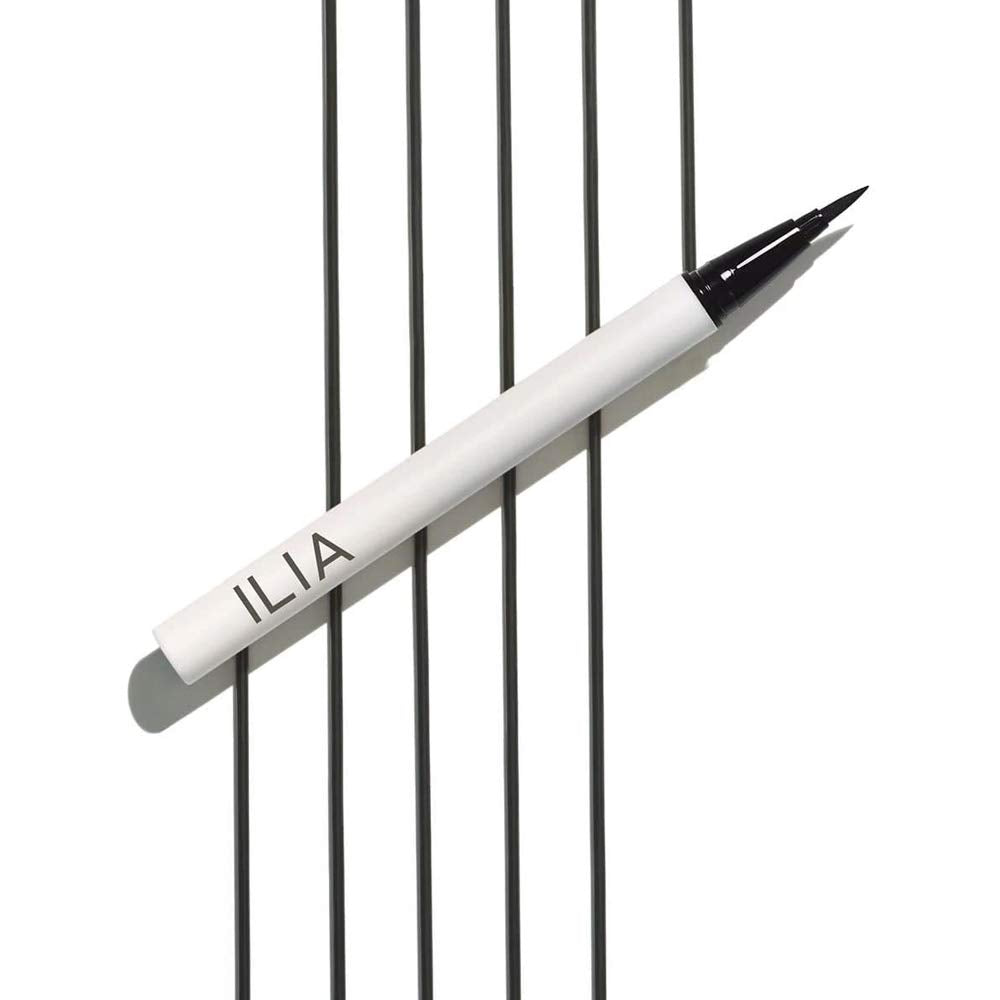 ILIA on vanity with brushes conveying clean formulation and everyday use
