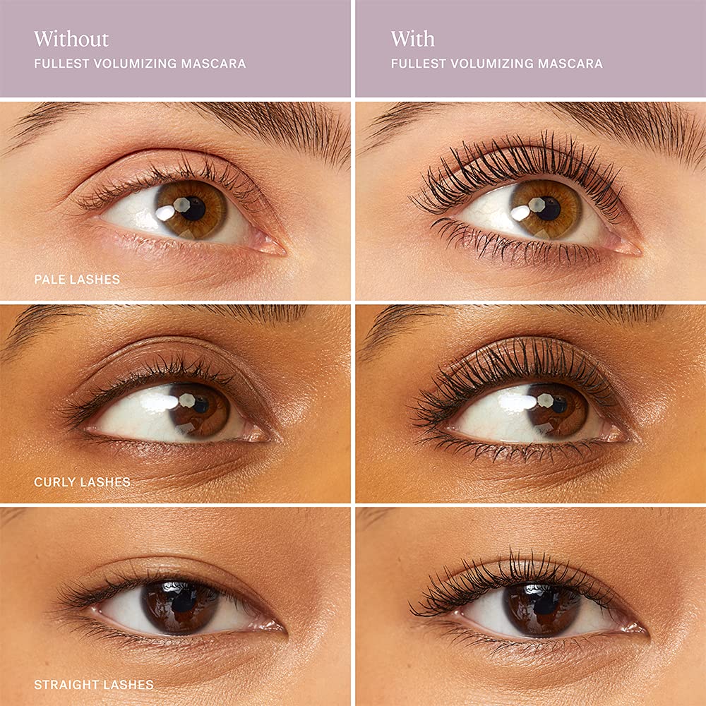 ILIA mascara being applied to upper lashes for visible lift and fuller look