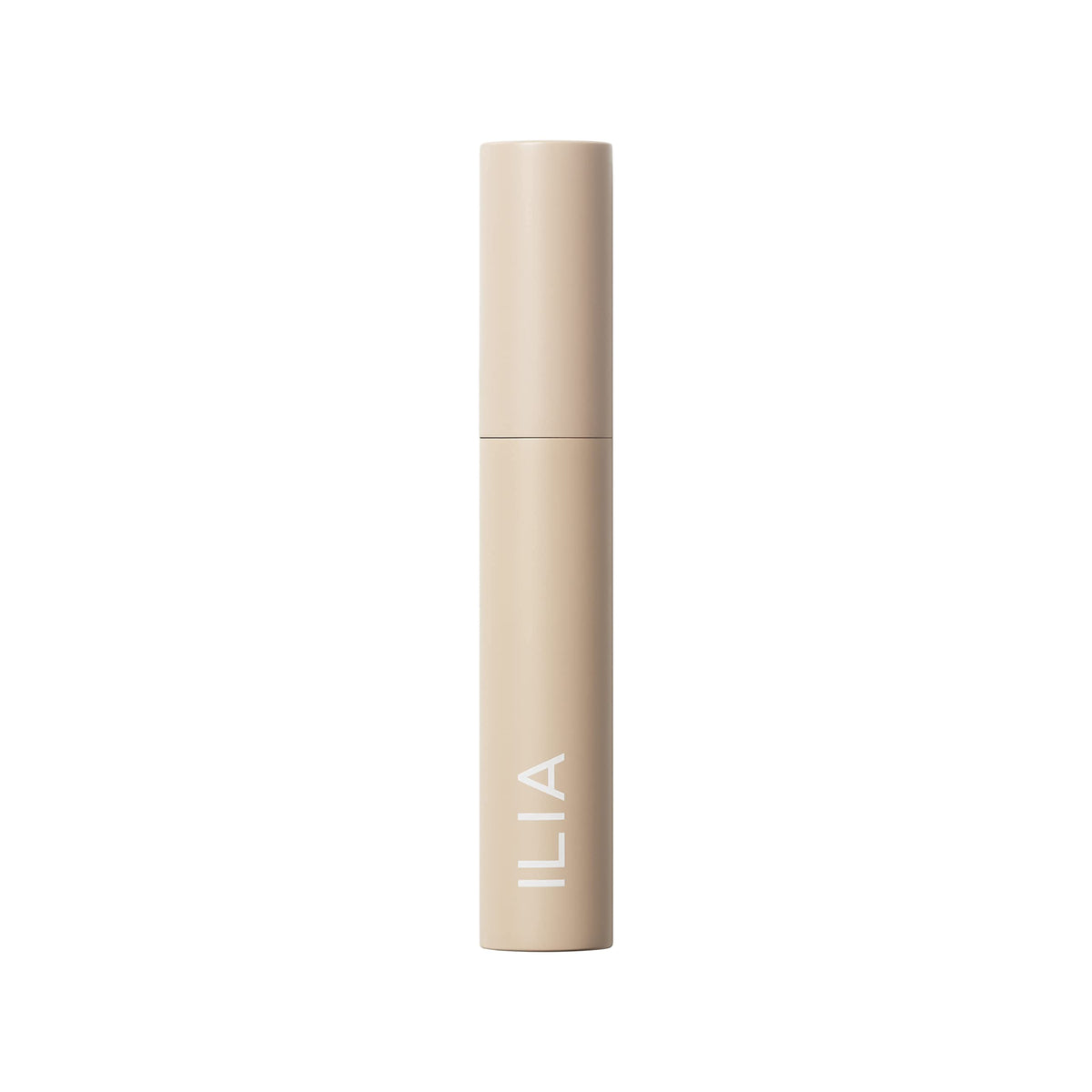 ILIA product box label close-up showing ingredient callouts and safety claims