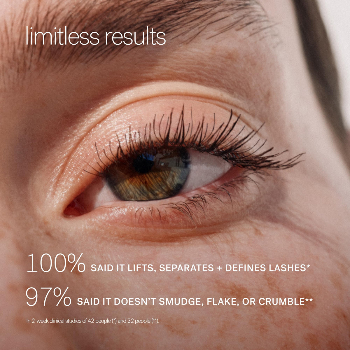 ILIA tube next to fingers showing compact size and travel-friendly benefit