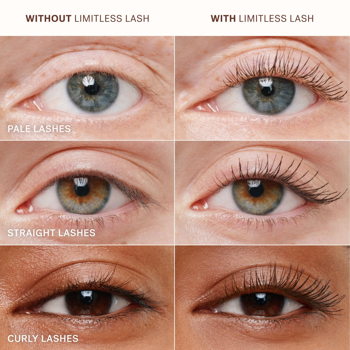 ILIA close-up of lashes after application showing clump-free lengthening