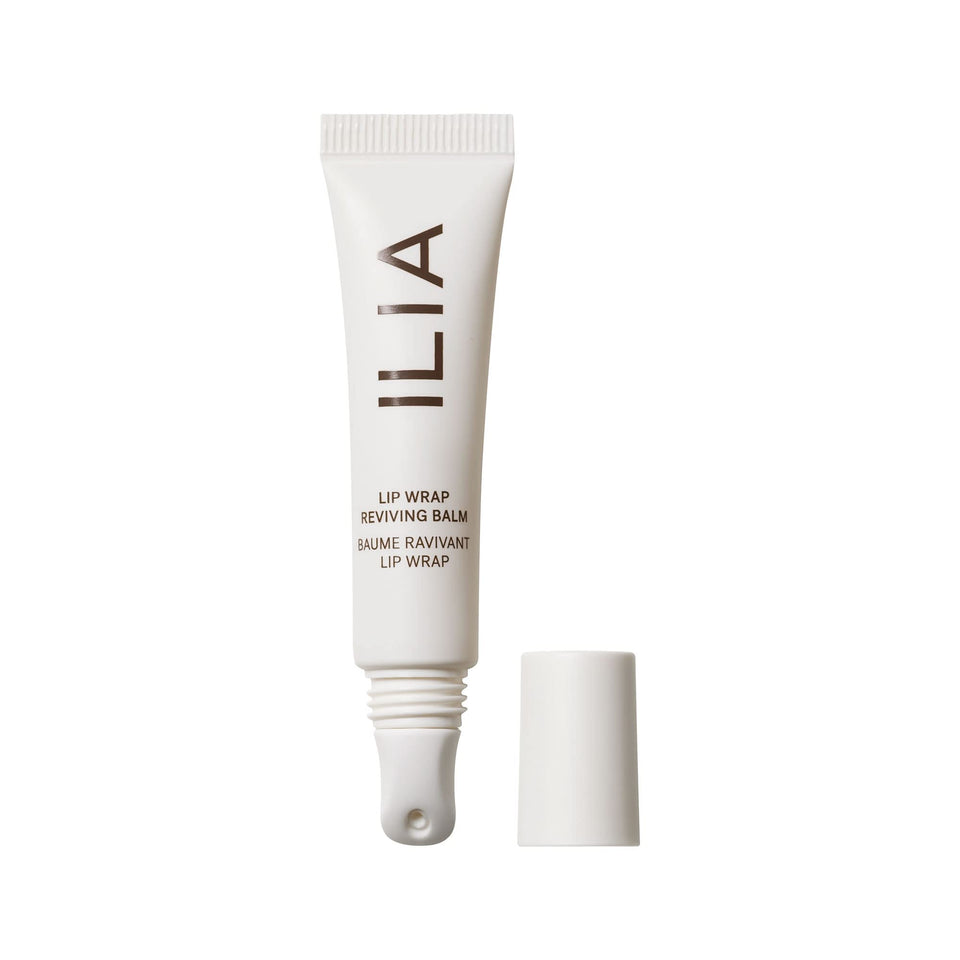 ILIA front packaging view showing compact hydrating balm benefit