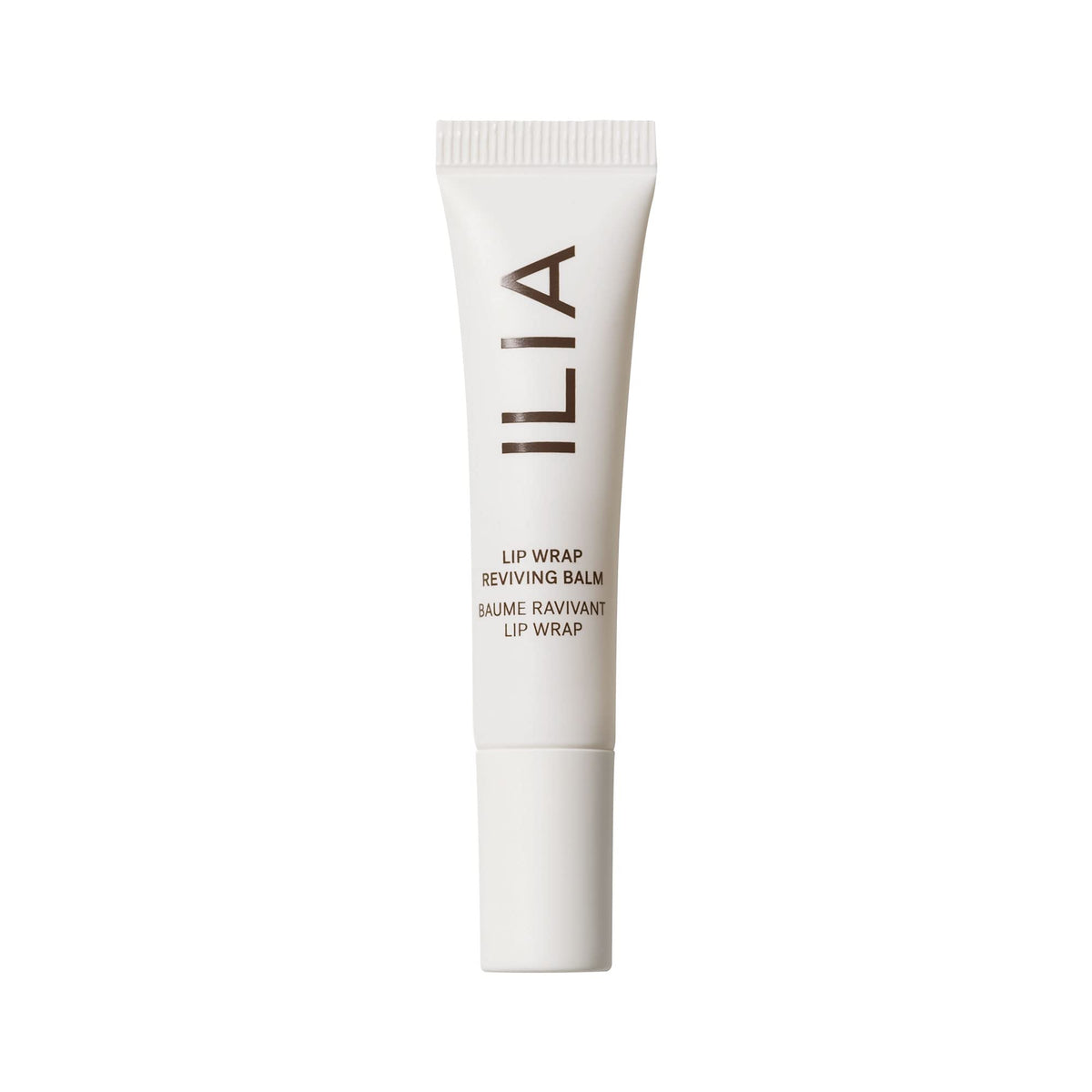 ILIA on lips before and after showing visible smoothing and plumping benefit