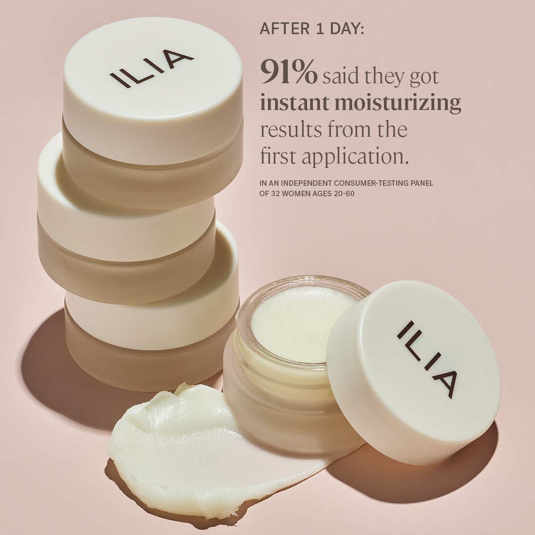 ILIA next to a common cosmetic for size comparison showing compact 10 ml convenience