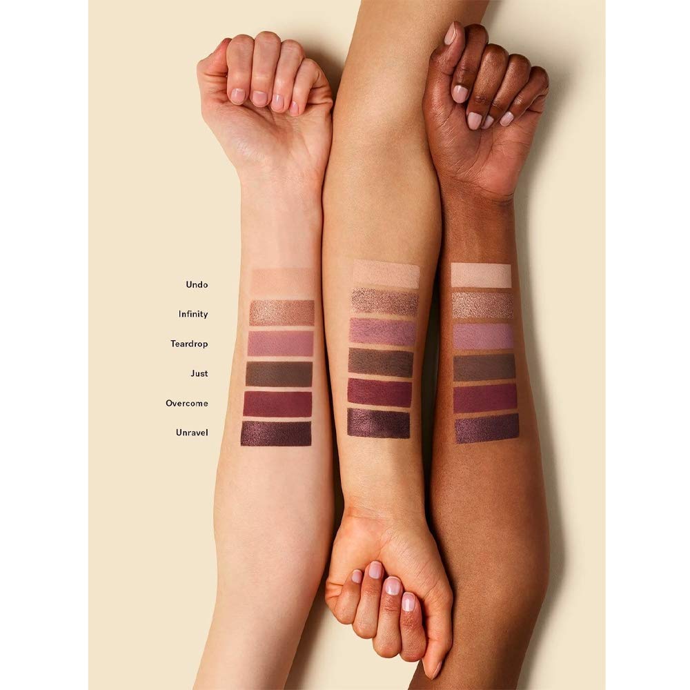 ILIA swatch texture on skin, demonstrating buttery blend and color payoff