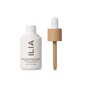 ILIA Paloma ST9 swatch showing shade match and natural coverage benefit