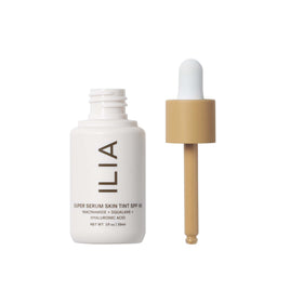 ILIA dropper dispensing serum tint demonstrating easy controlled application