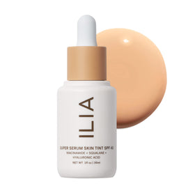 ILIA front bottle shot showing sleek tube and shade labeling for easy choice