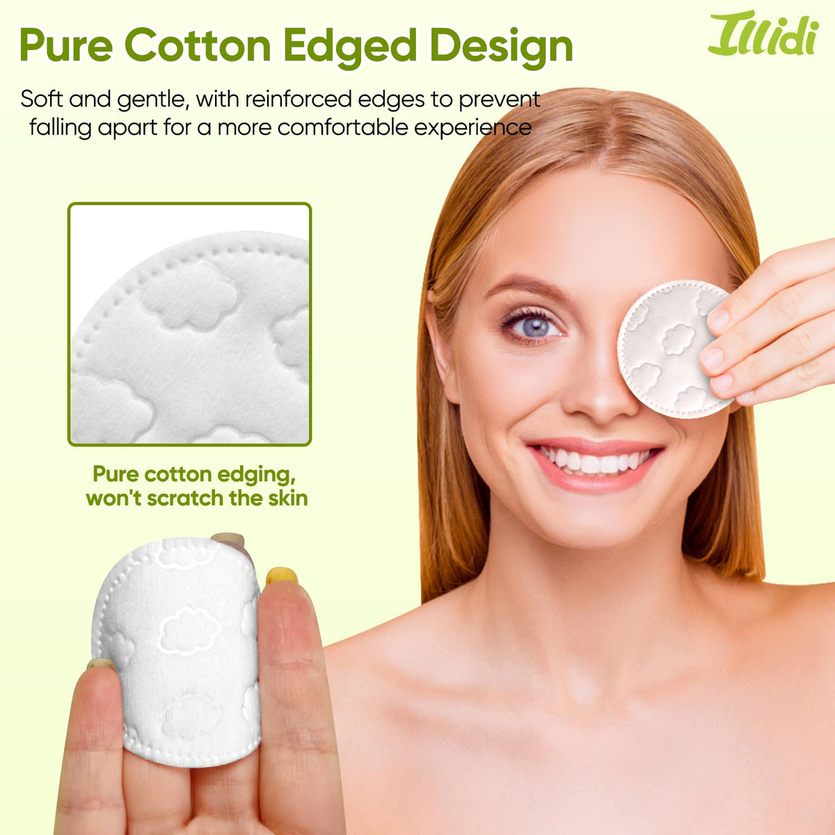 Illidi pad in hand for scale demonstrating comfortable size and ease