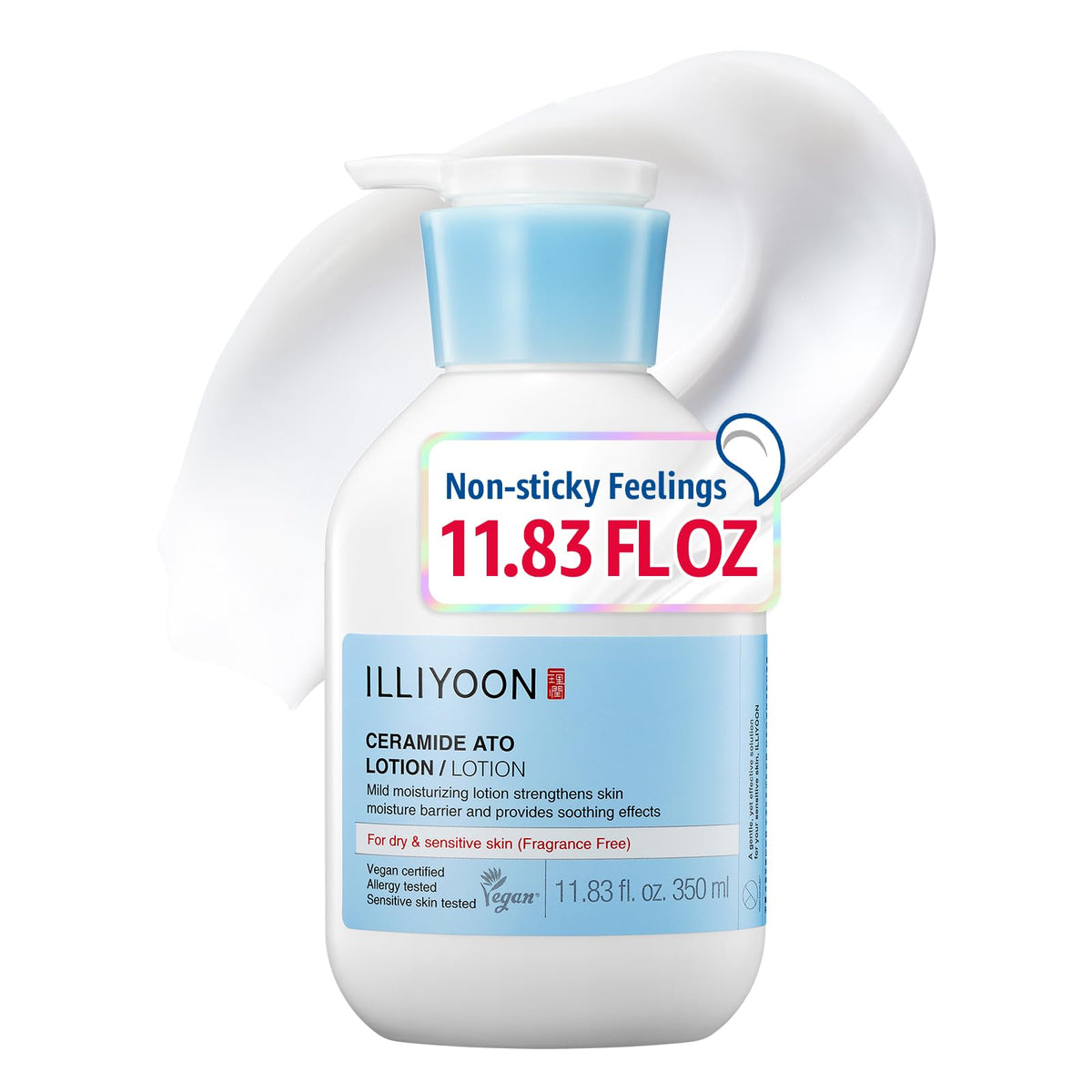Illiyoon bottle front view showing clean packaging and gentle moisturizer benefits
