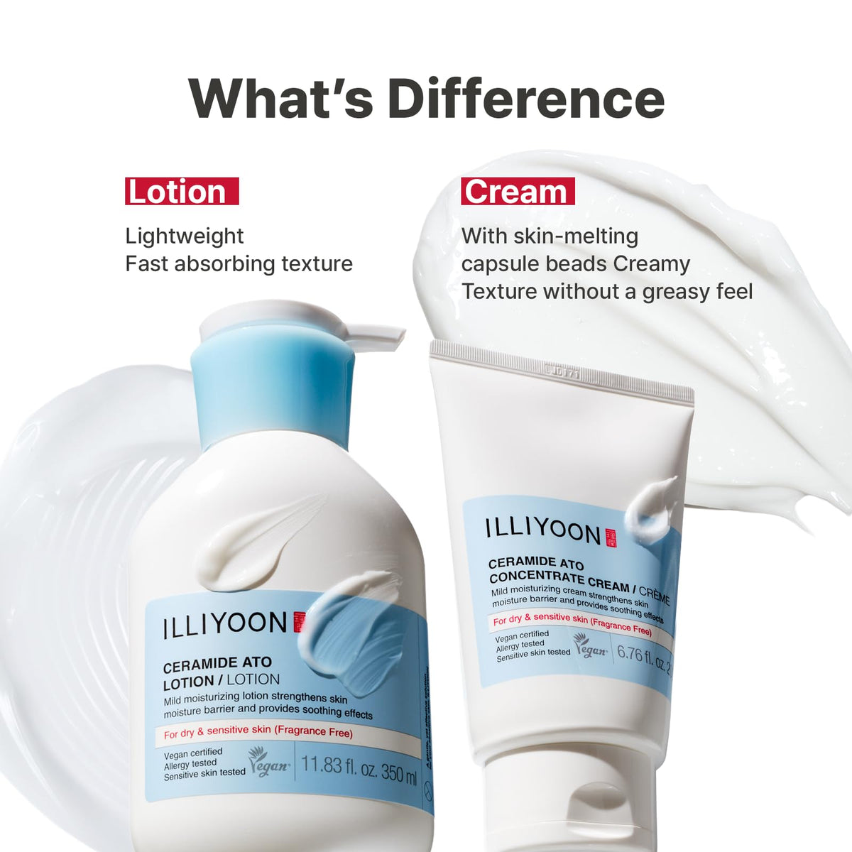 Illiyoon label close-up showing ingredient list and seven-free formulation benefits