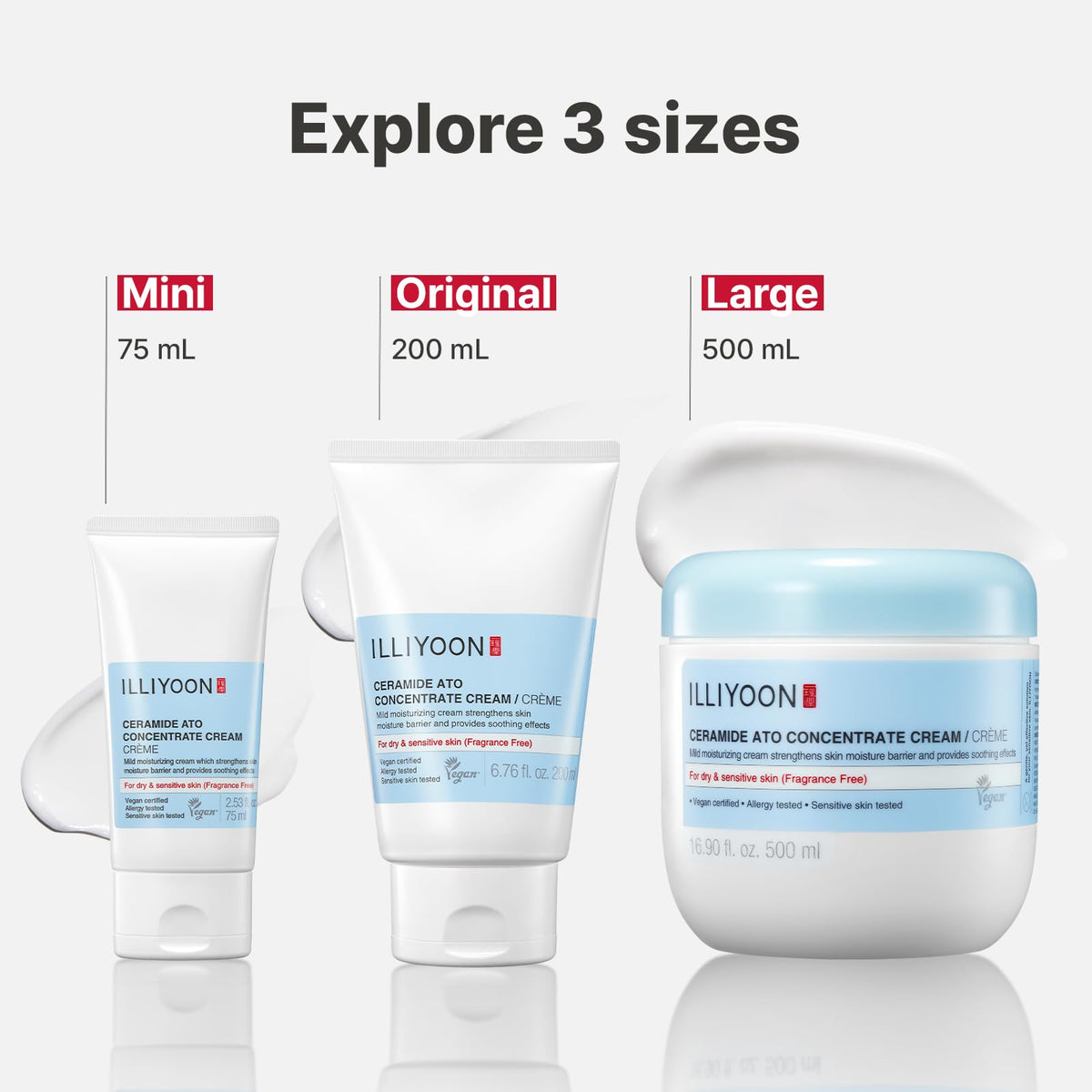 Illiyoon packaging back view displaying usage instructions and hypoallergenic claims