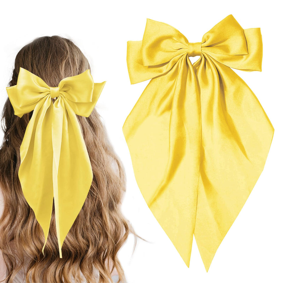 illpta large yellow bow front view showing shape and bright color benefit
