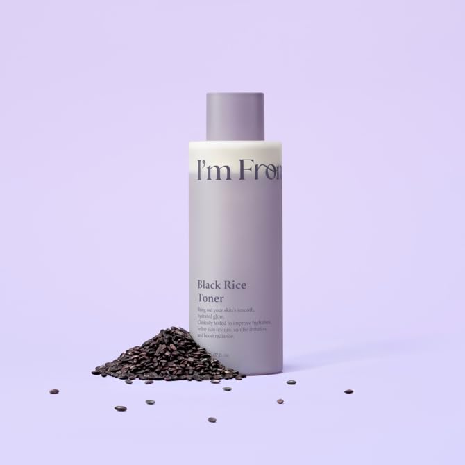 I'm from ingredients label highlighting fermented black rice and niacinamide benefits
